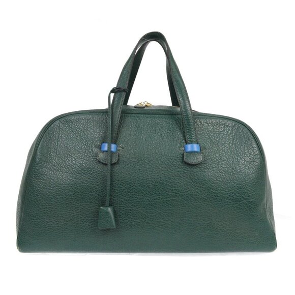 Hermes Green Buffalo Skipper Galop 50 Travel Handbag - Picture 1 of 11